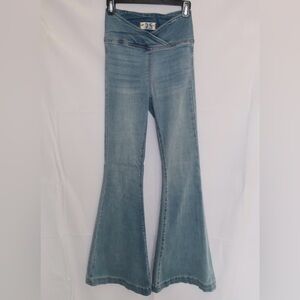 Free People Flare Jeans Light Wash 25